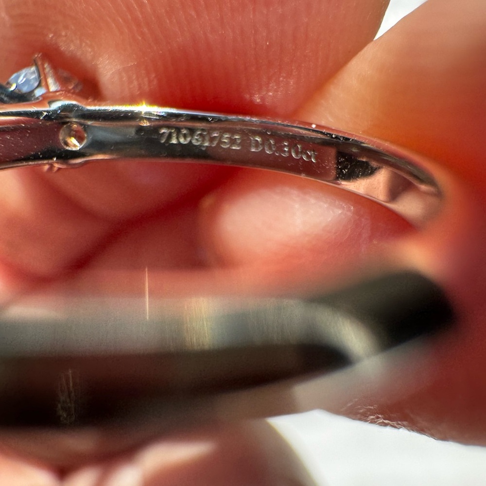 Tiffany & Co. Platinum Solitaire Ring in Tiffany Blue Box - Picture 11 of 16